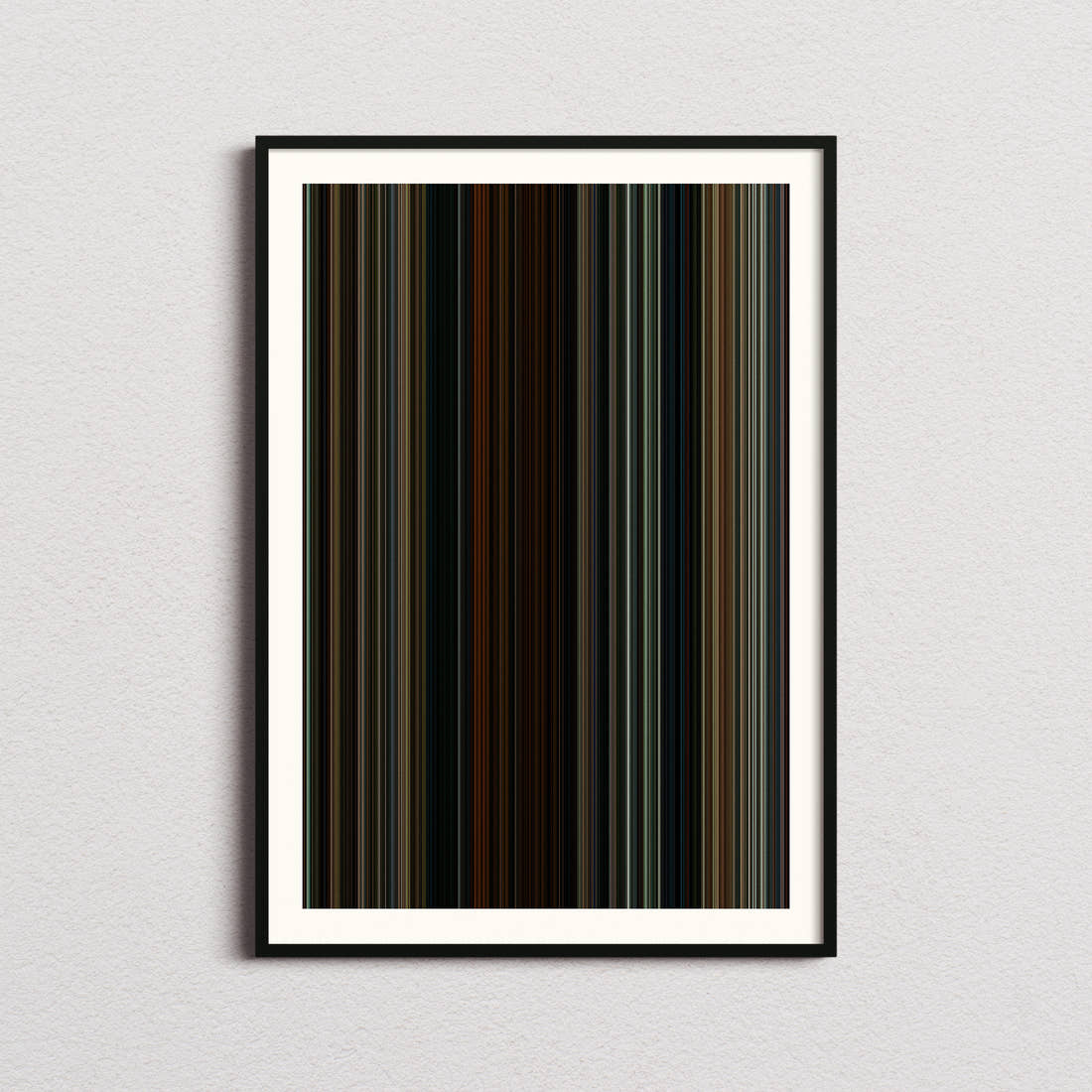 The Last of the Mohicans Movie Barcode Poster - Barcode Only