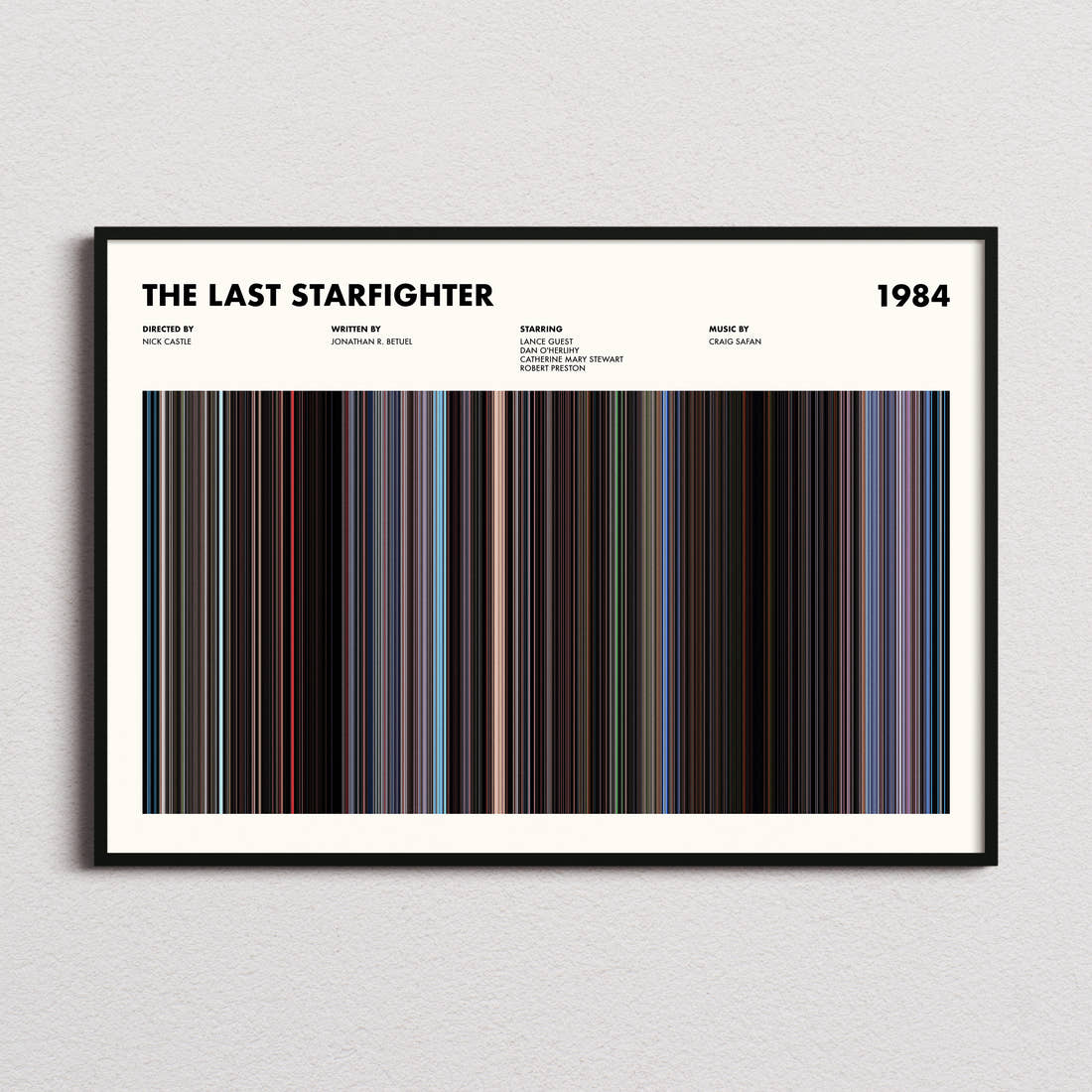 The Last Starfighter Movie Barcode Poster
