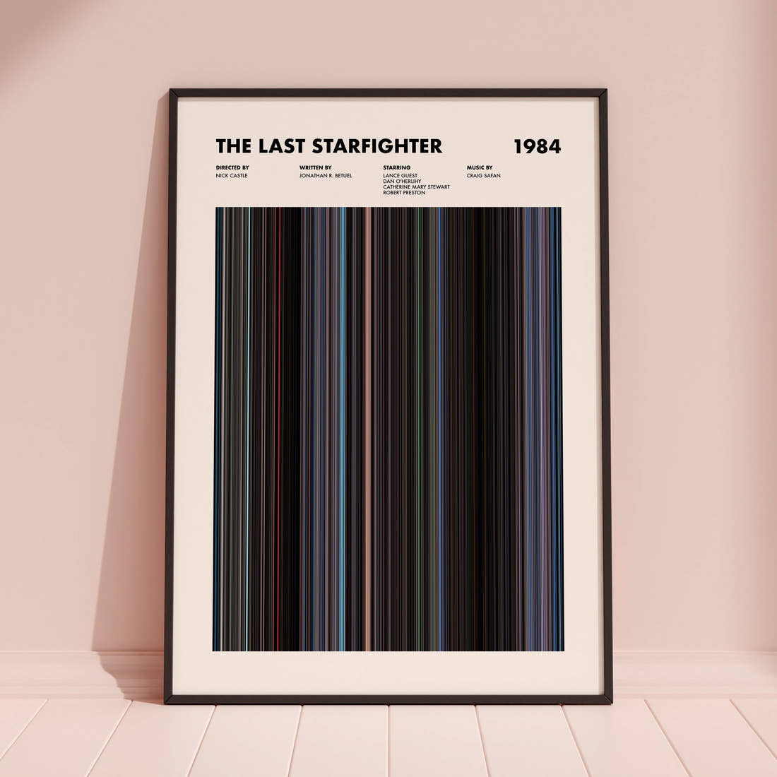 The Last Starfighter Movie Barcode Poster