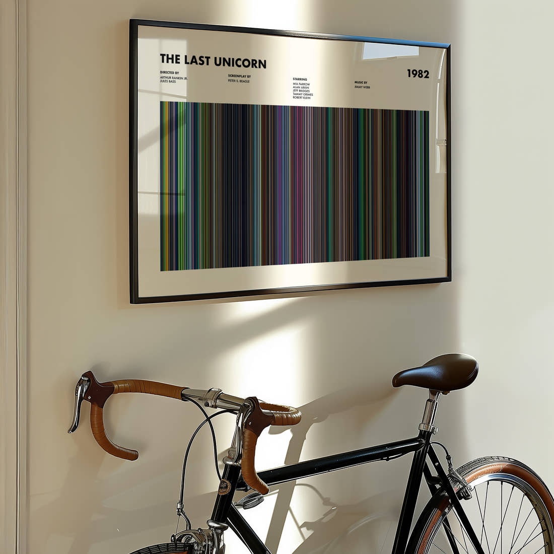 The Last Unicorn Movie Barcode Poster