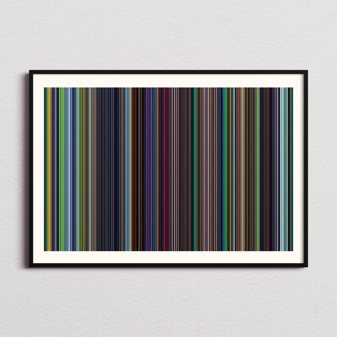 The Last Unicorn Movie Barcode Poster - Barcode Only