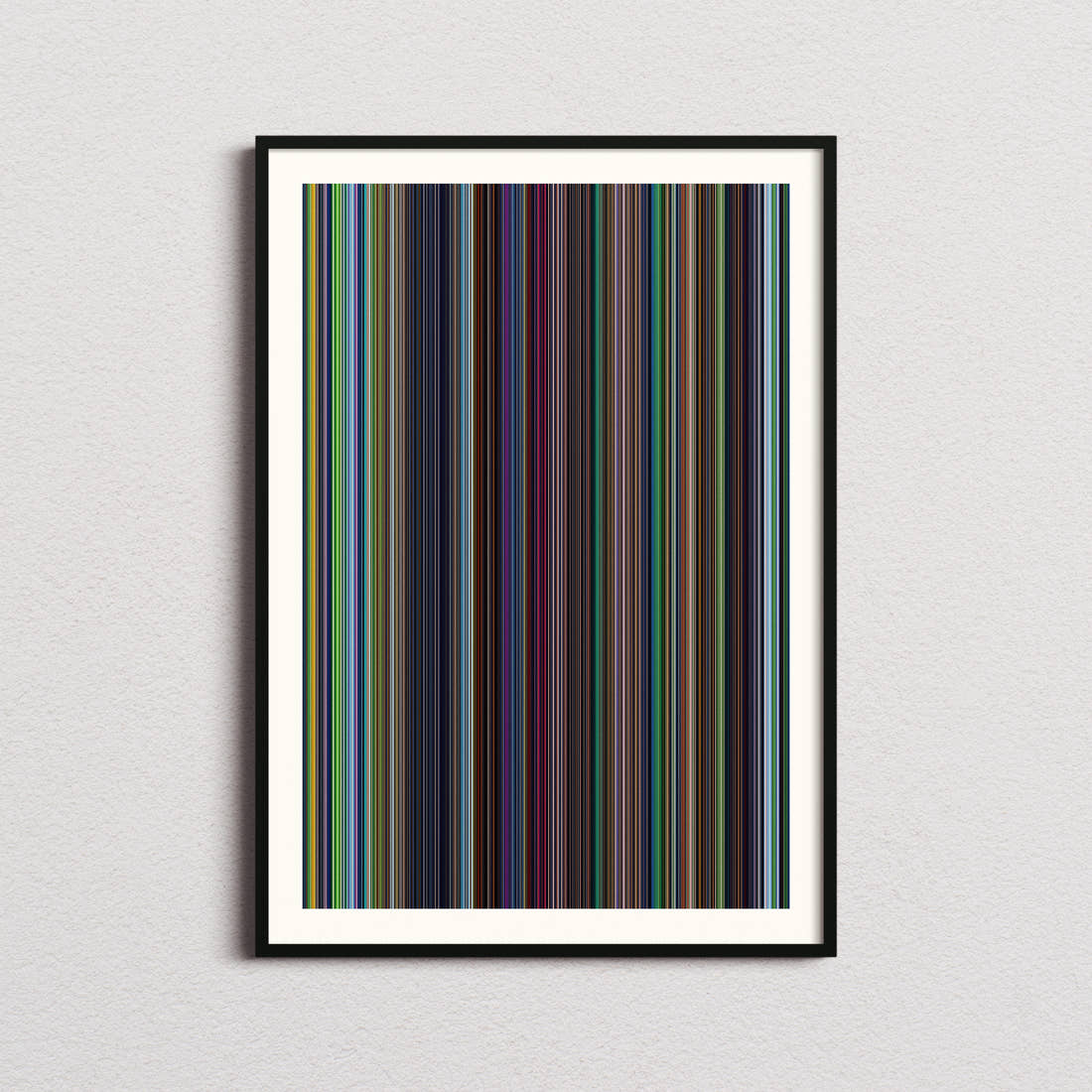 The Last Unicorn Movie Barcode Poster - Barcode Only