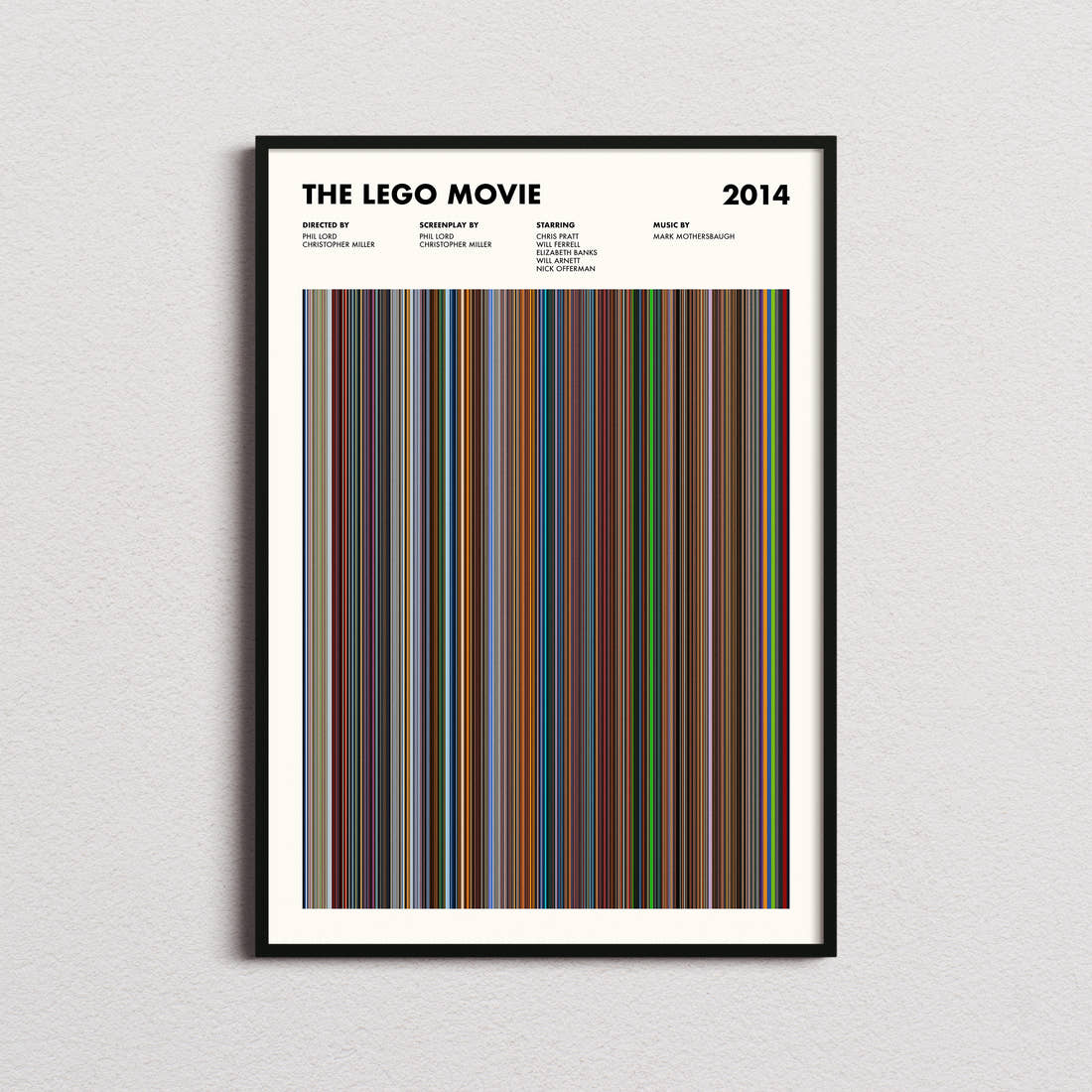 The Lego Movie Barcode Poster
