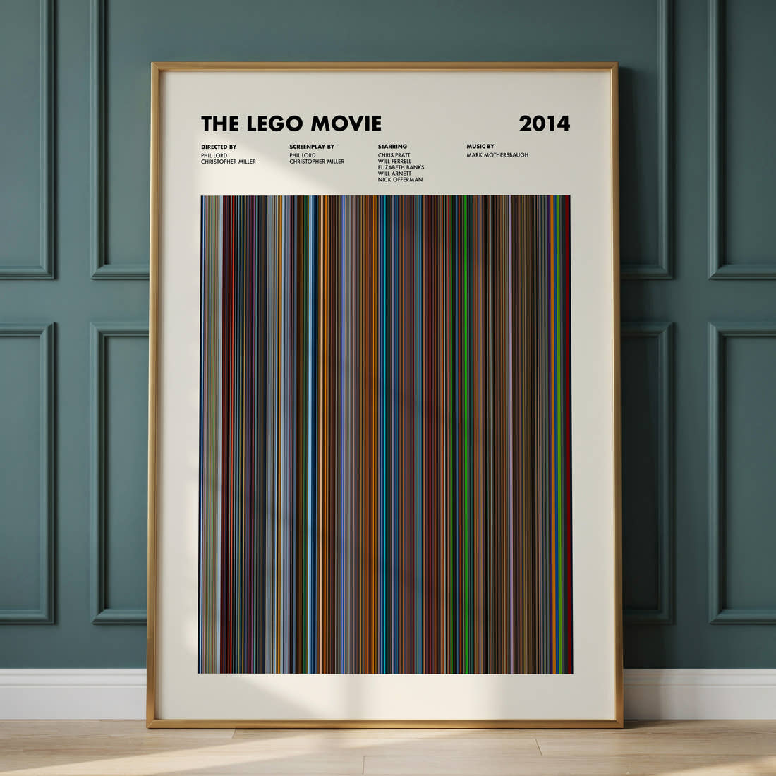 The Lego Movie Barcode Poster