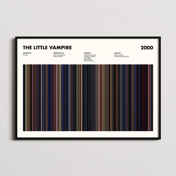 The Little Vampire Movie Barcode Poster