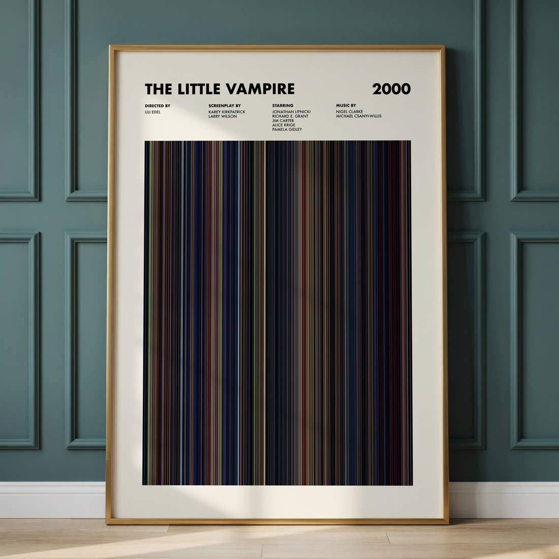 The Little Vampire Movie Barcode Poster