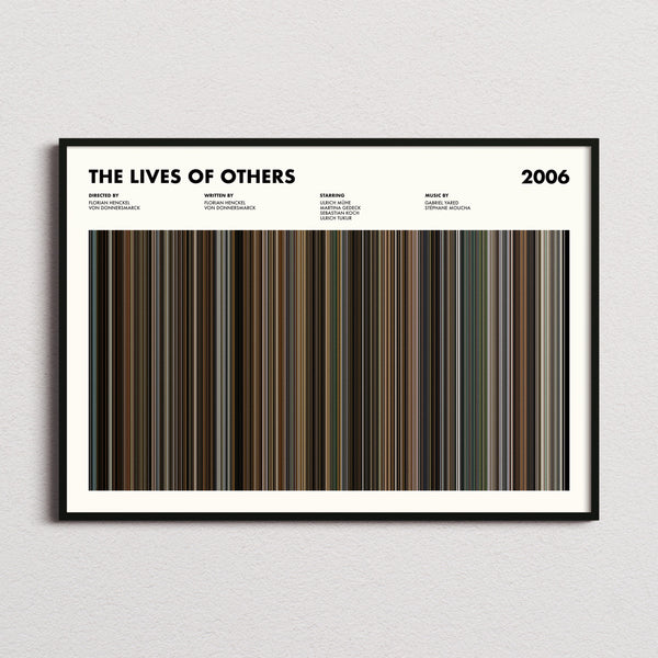 The Lives of Others Movie Barcode Poster