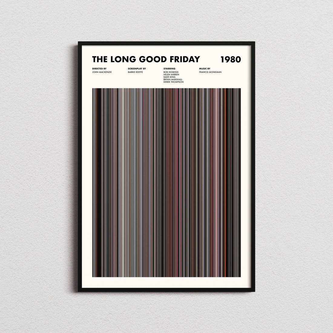 The Long Good Friday Movie Barcode Poster