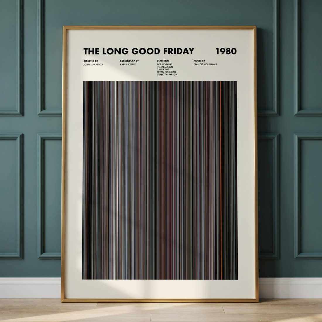 The Long Good Friday Movie Barcode Poster