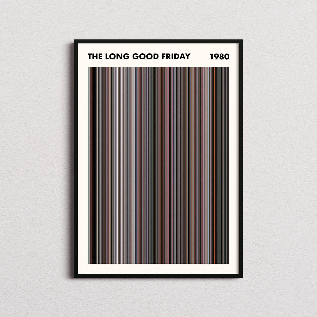 The Long Good Friday Movie Barcode Poster - Simplified