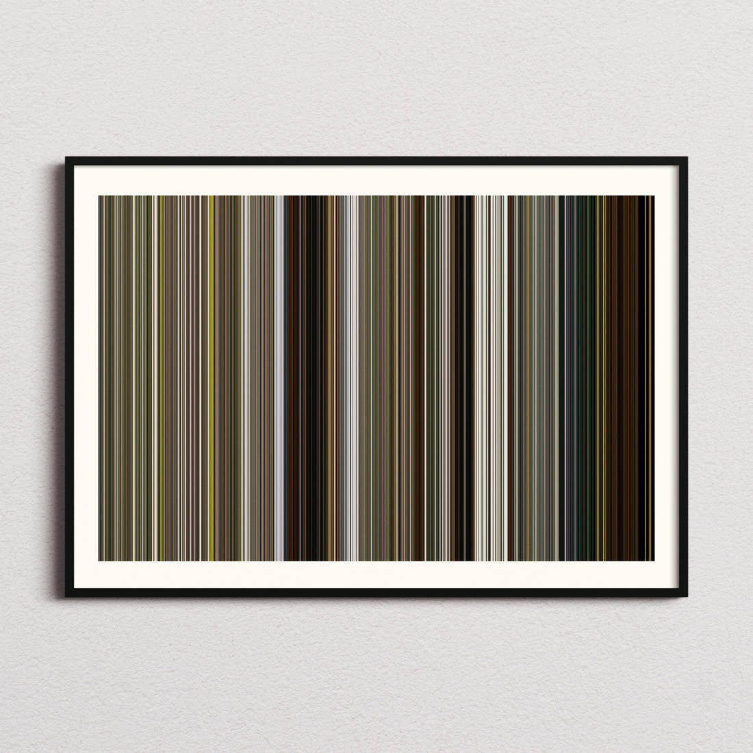 The Long Walk Movie Barcode Poster - Barcode Only