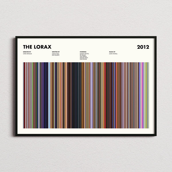 The Lorax Movie Barcode Poster