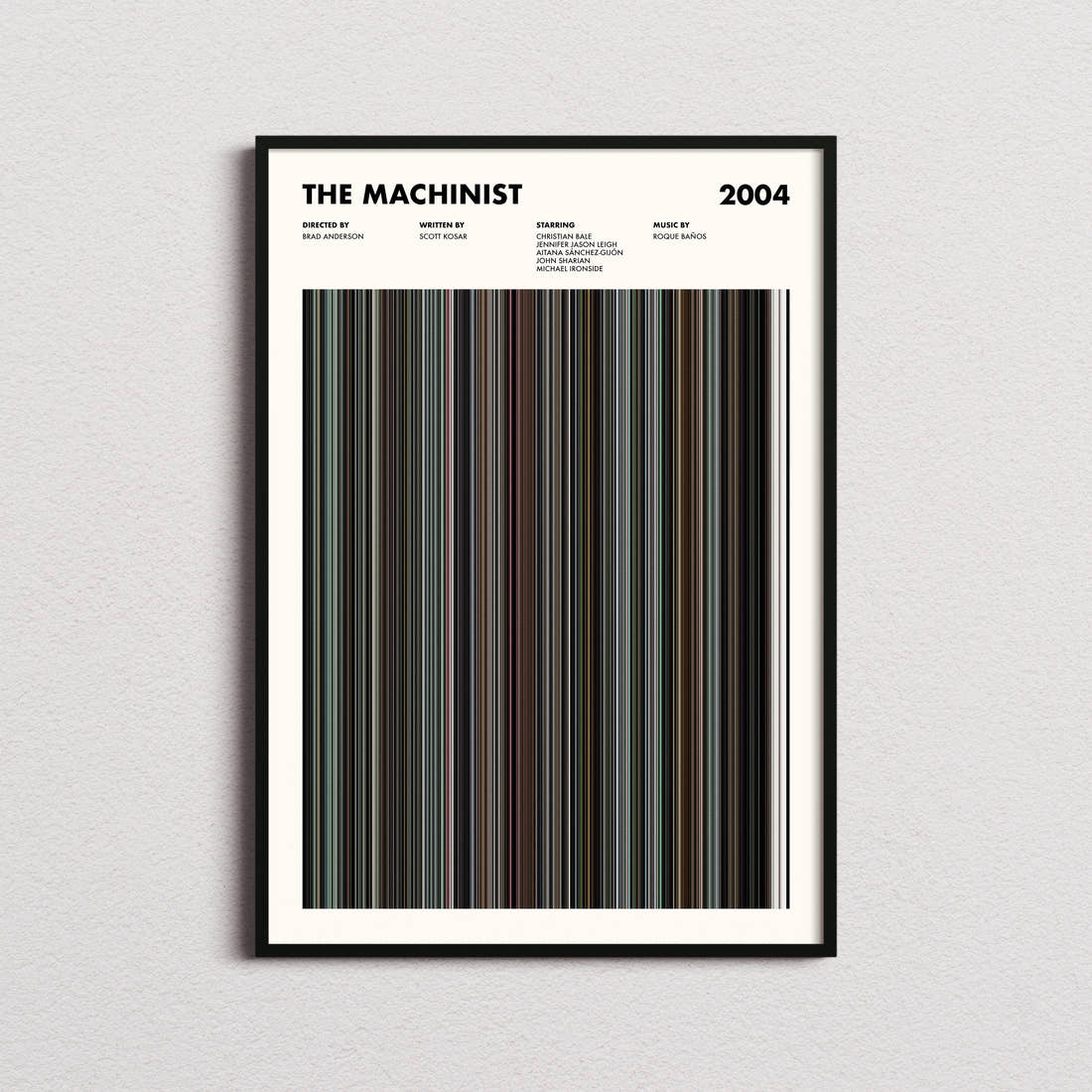 The Machinist Movie Barcode Poster