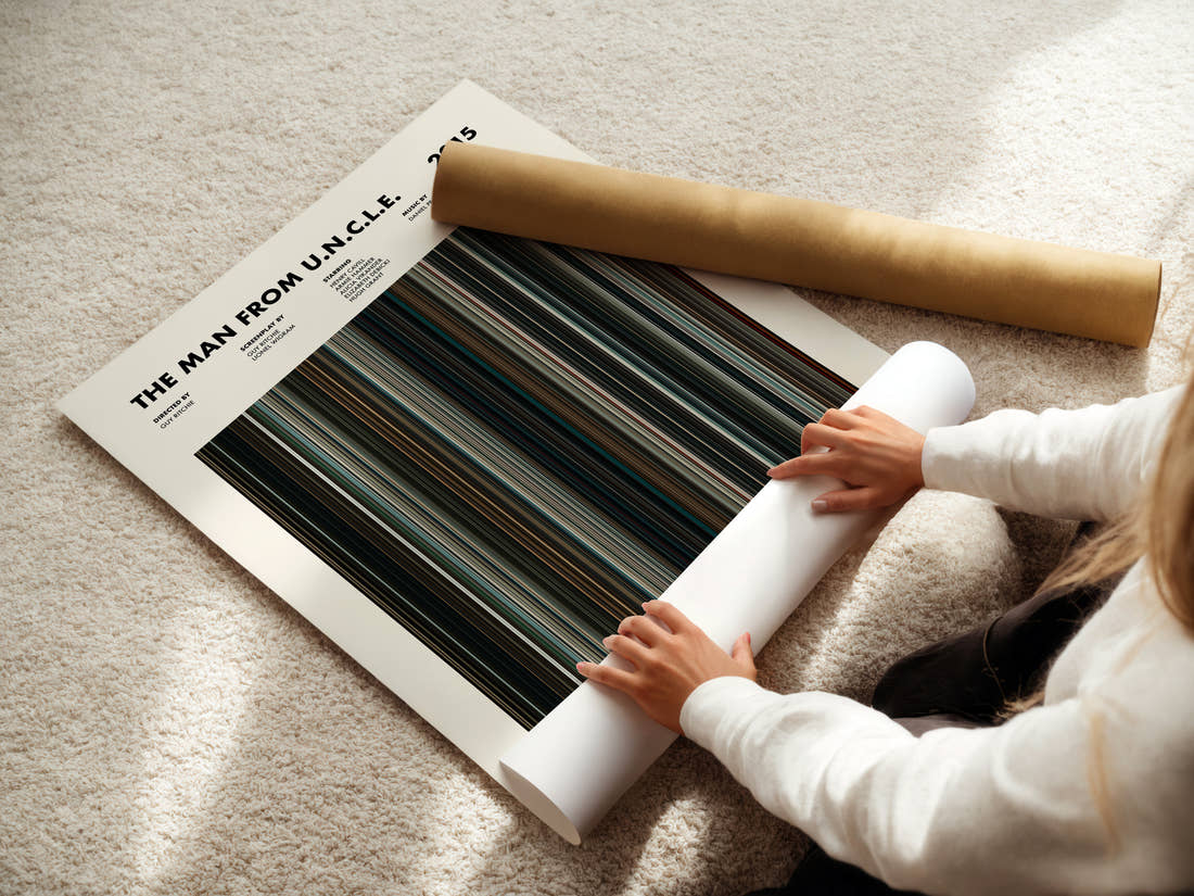 The Man from U.N.C.L.E. Movie Barcode Poster