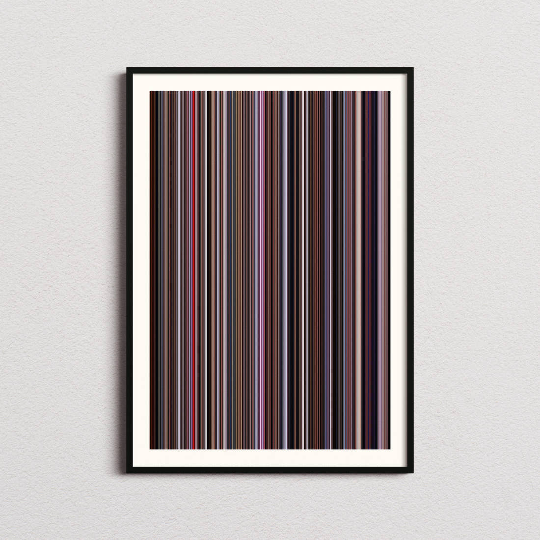The Manchurian Candidate Movie Barcode Poster - Barcode Only
