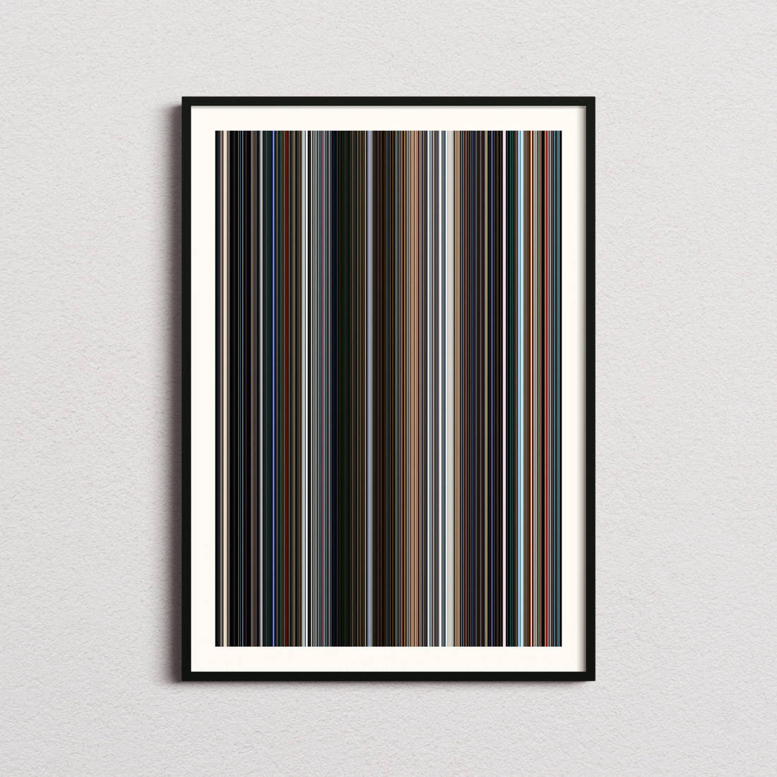 The Marvels Movie Barcode Poster - Barcode Only