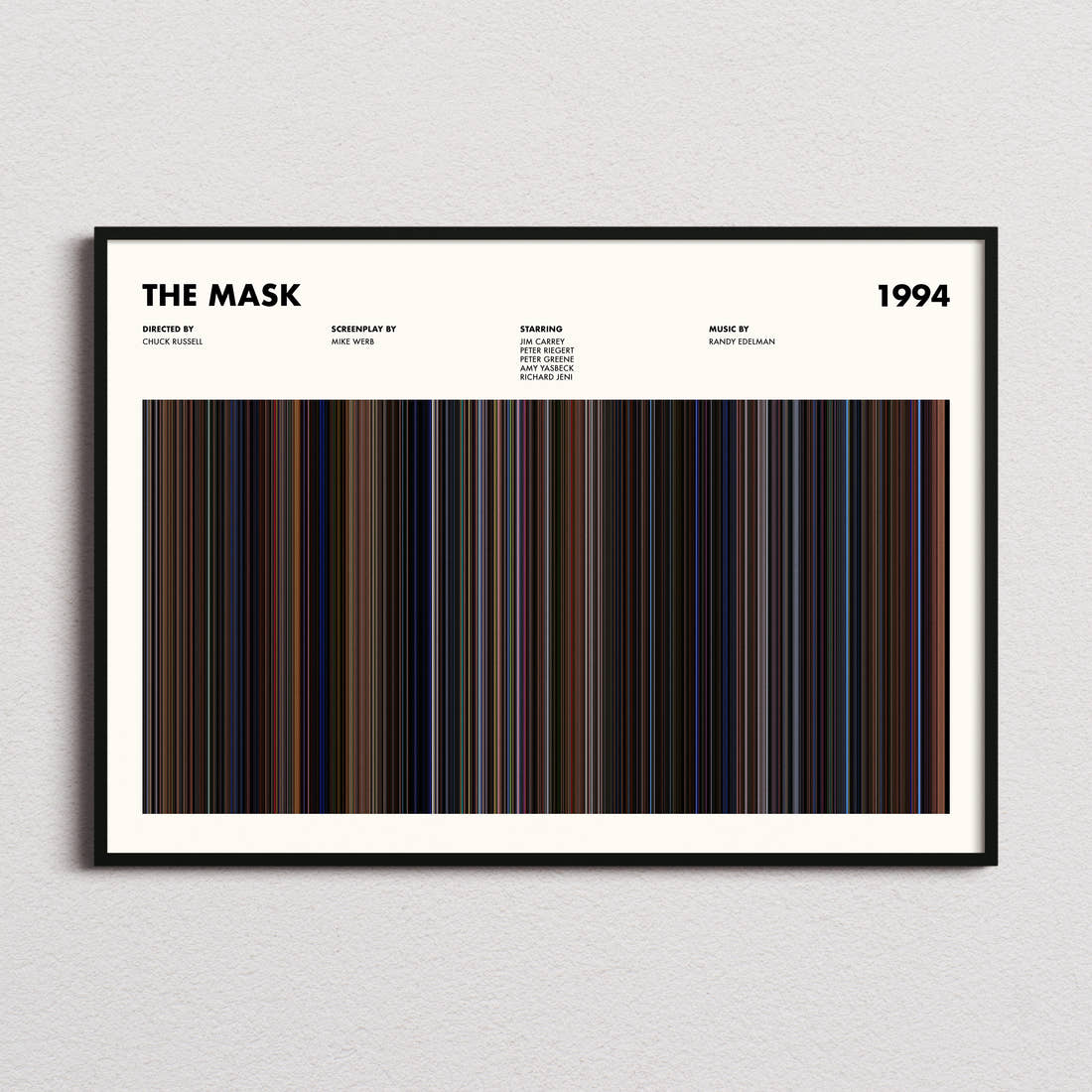 The Mask Movie Barcode Poster