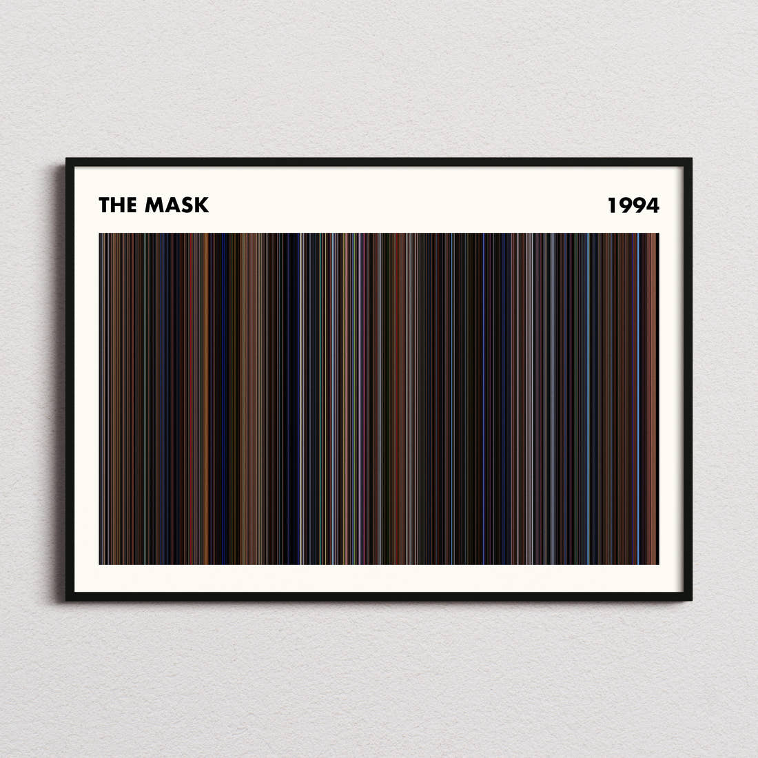 The Mask Movie Barcode Poster - Simplified