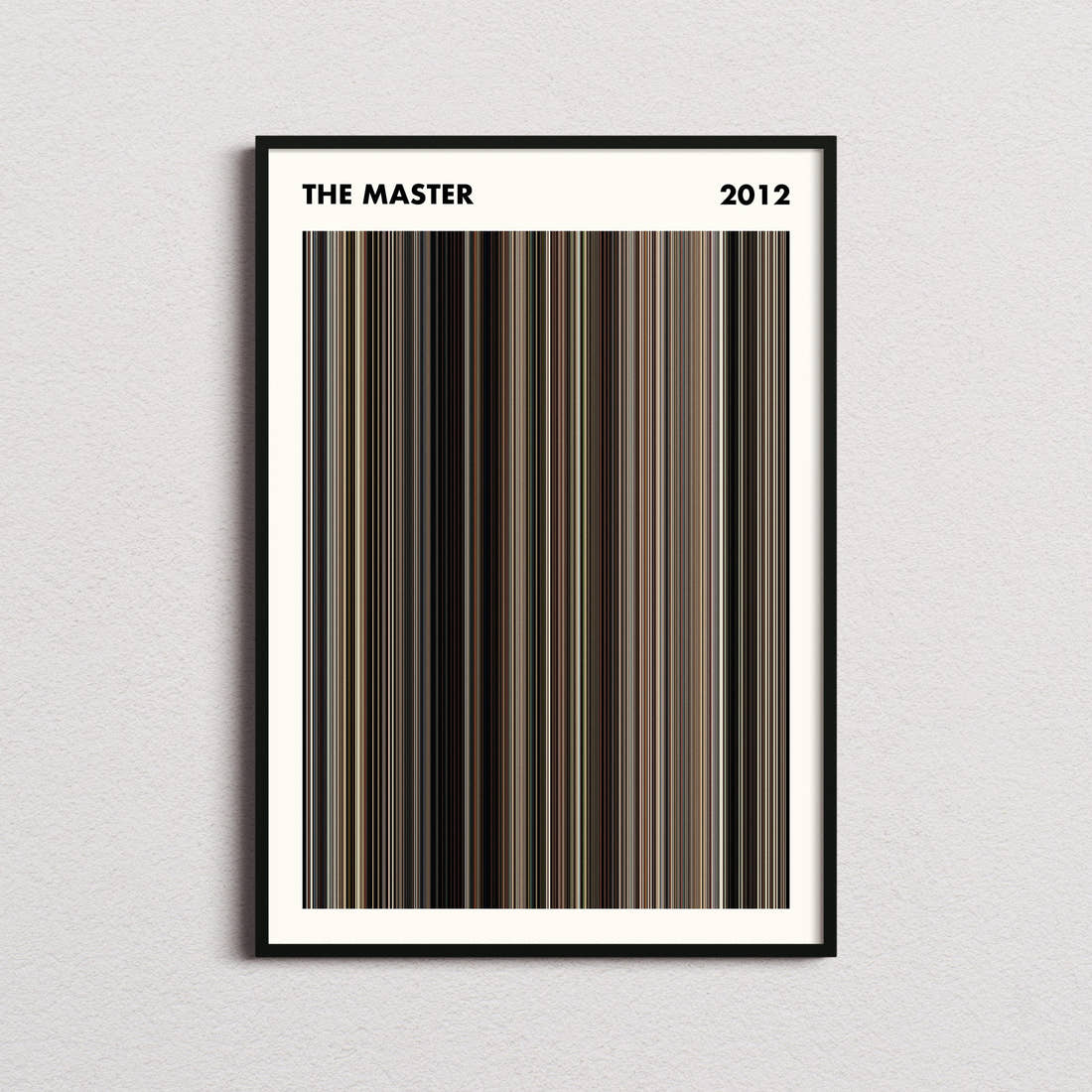 The Master Movie Barcode Poster - Simplified