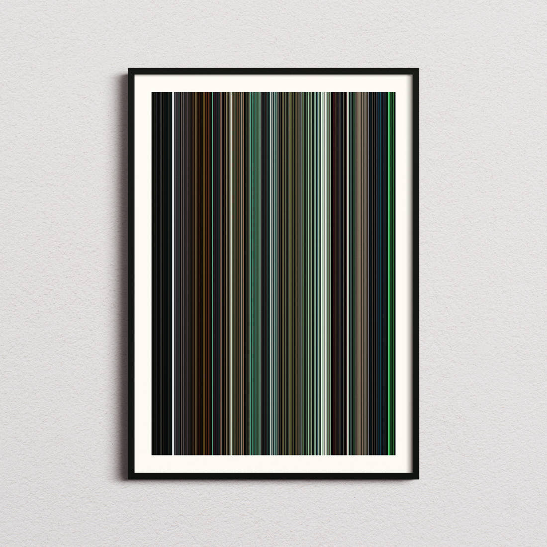 The Matrix Reloaded Movie Barcode Poster - Barcode Only