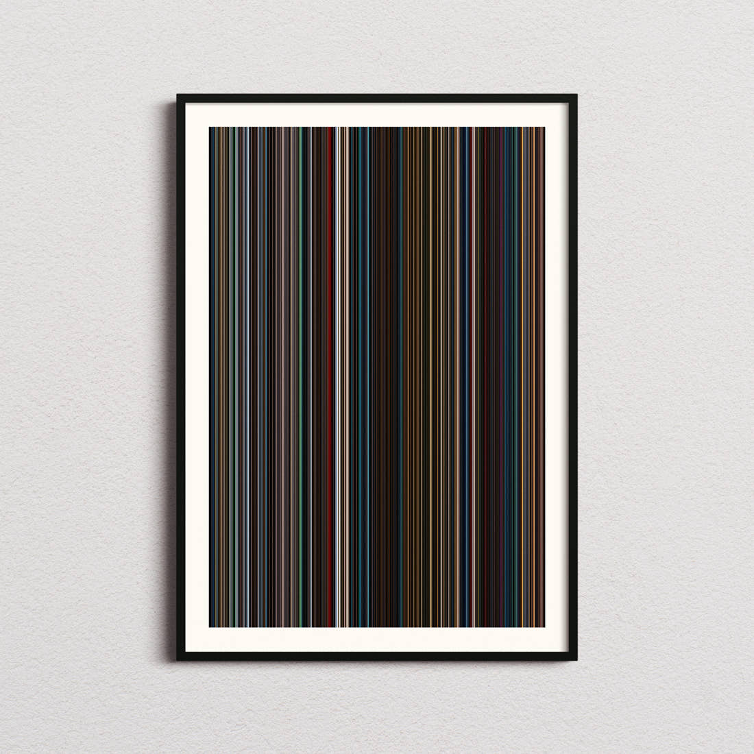 The Matrix Resurrections Movie Barcode Poster - Barcode Only