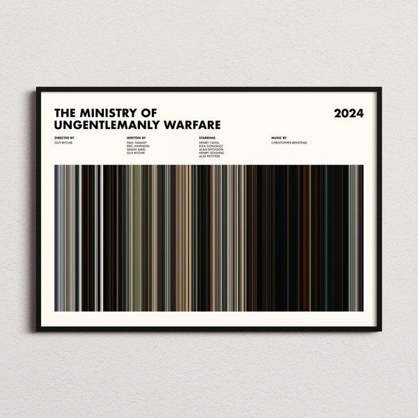 The Ministry of Ungentlemanly Warfare Movie Barcode Poster