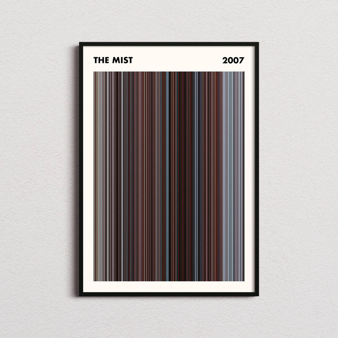 The Mist Movie Barcode Poster - Simplified