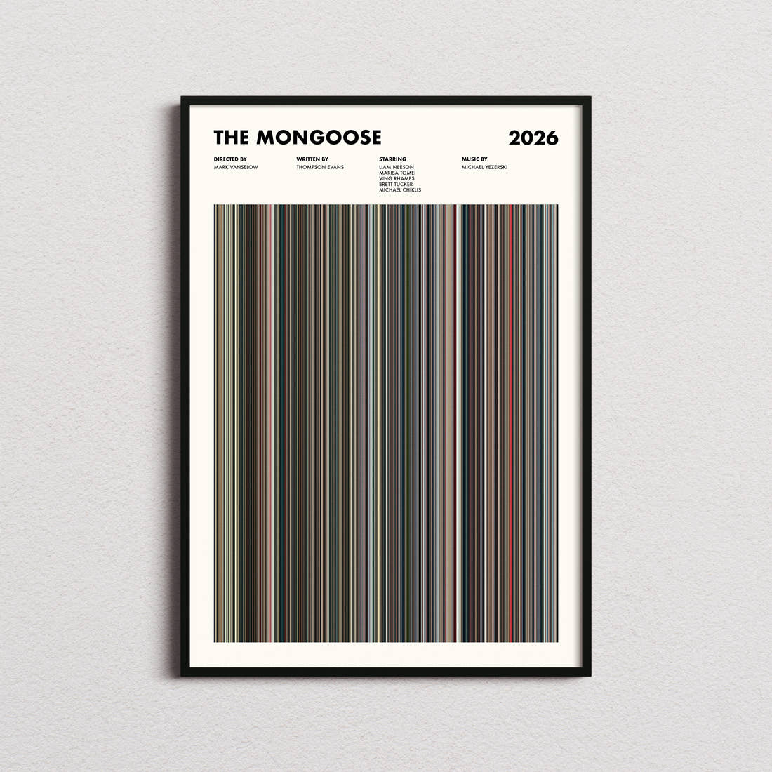 The Mongoose Movie Barcode Poster