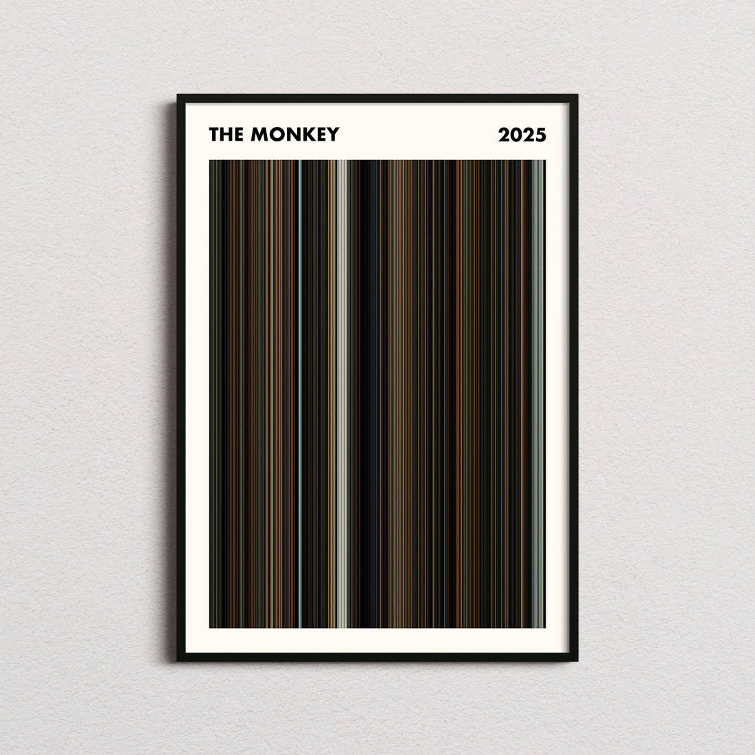 The Monkey Movie Barcode Poster - Simplified