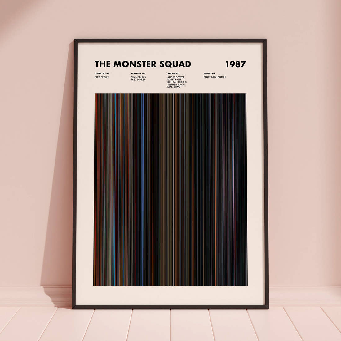 The Monster Squad Movie Barcode Poster