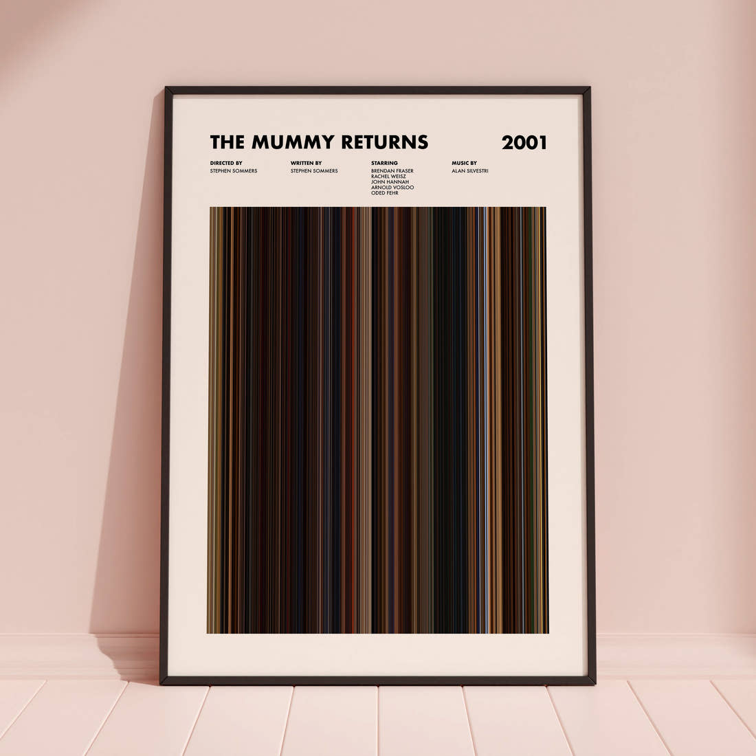The Mummy Returns Movie Barcode Poster