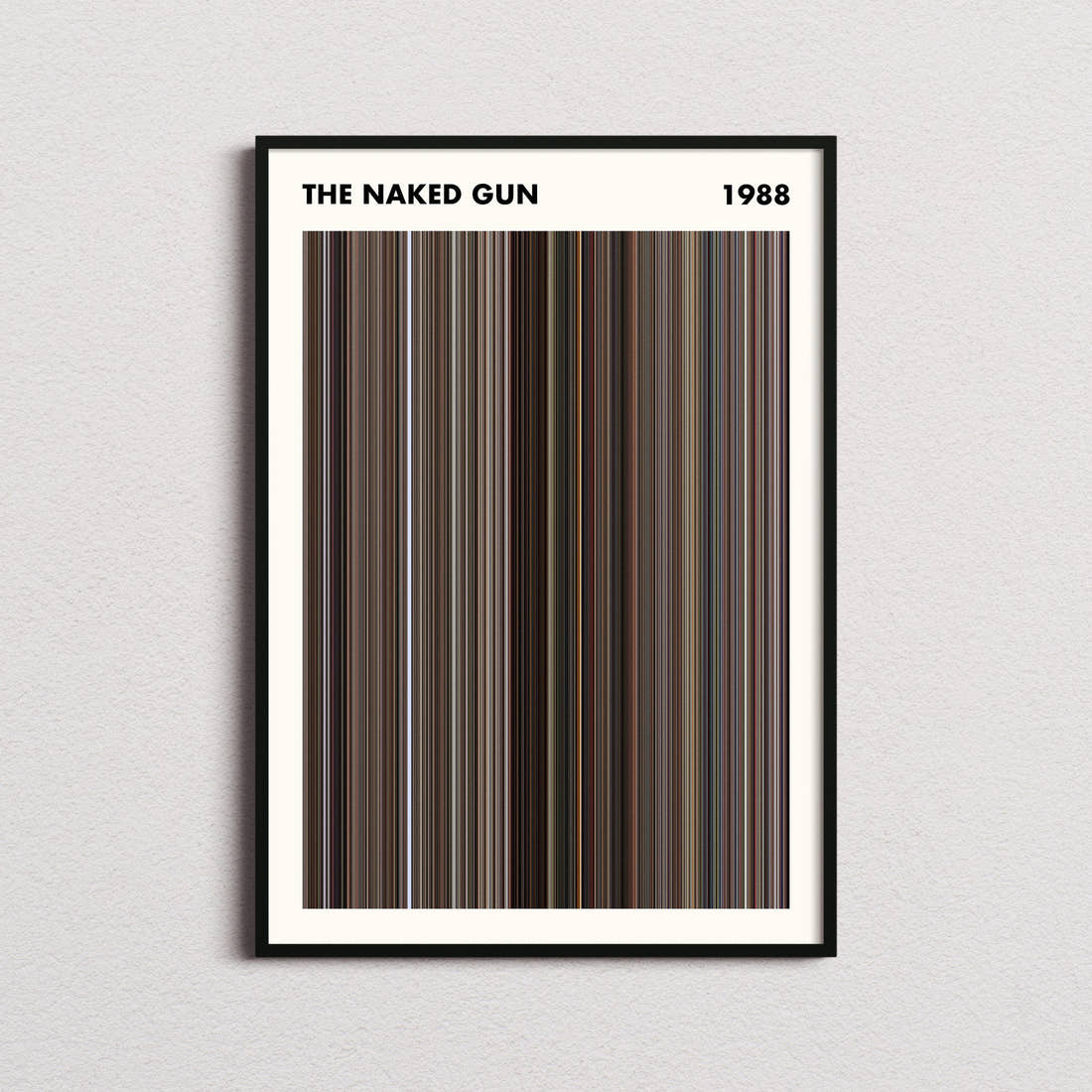 The Naked Gun Movie Barcode Poster - Simplified