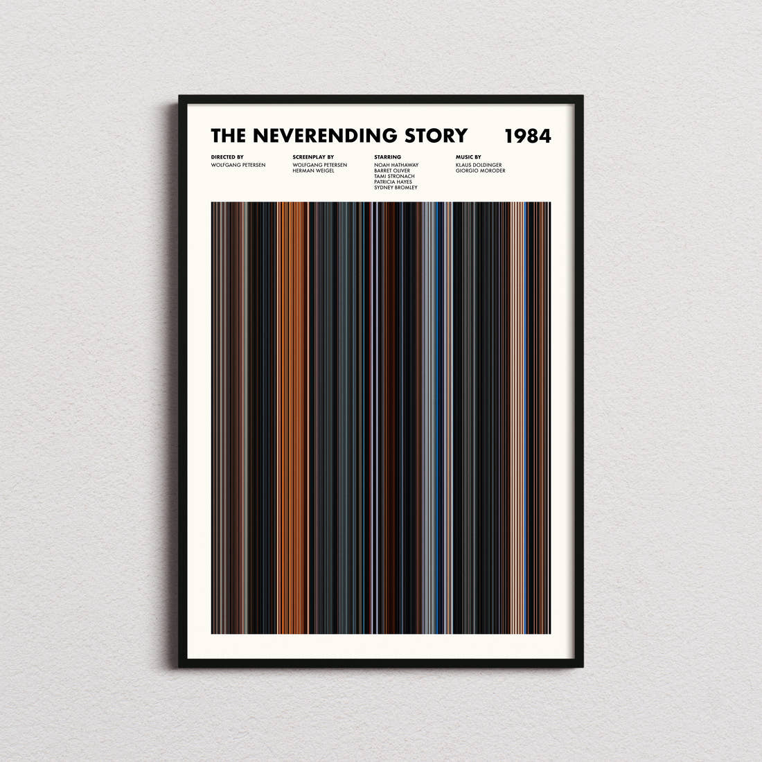 The NeverEnding Story Movie Barcode Poster