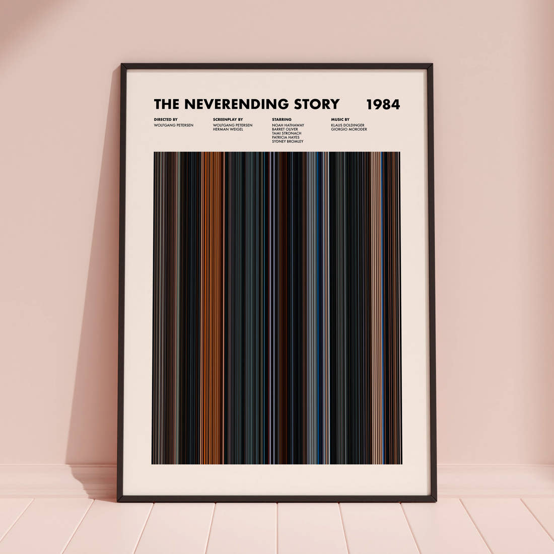 The NeverEnding Story Movie Barcode Poster