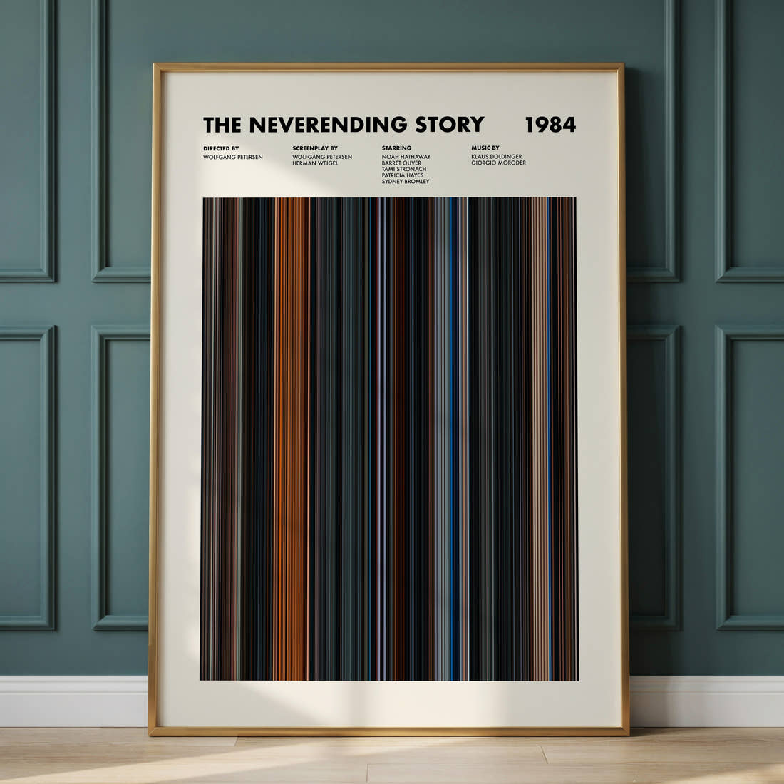The NeverEnding Story Movie Barcode Poster