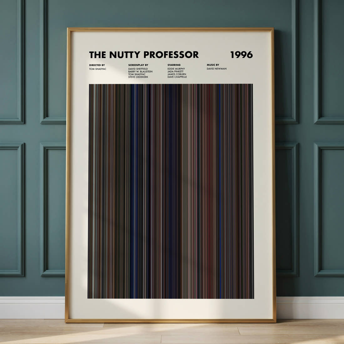 The Nutty Professor Movie Barcode Poster