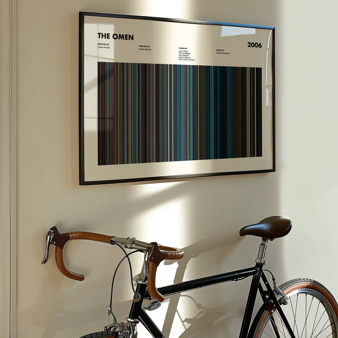The Omen Movie Barcode Poster