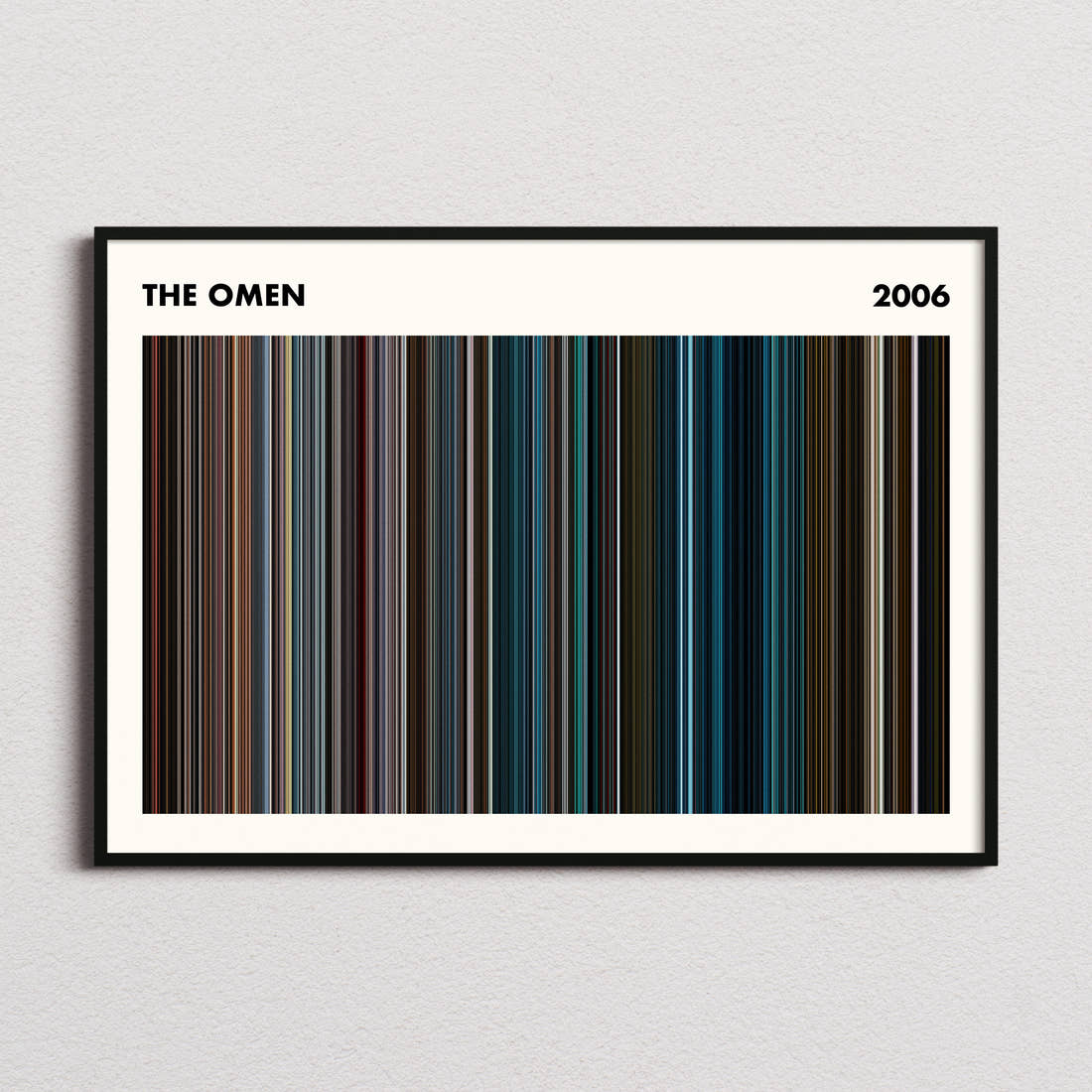 The Omen Movie Barcode Poster - Simplified
