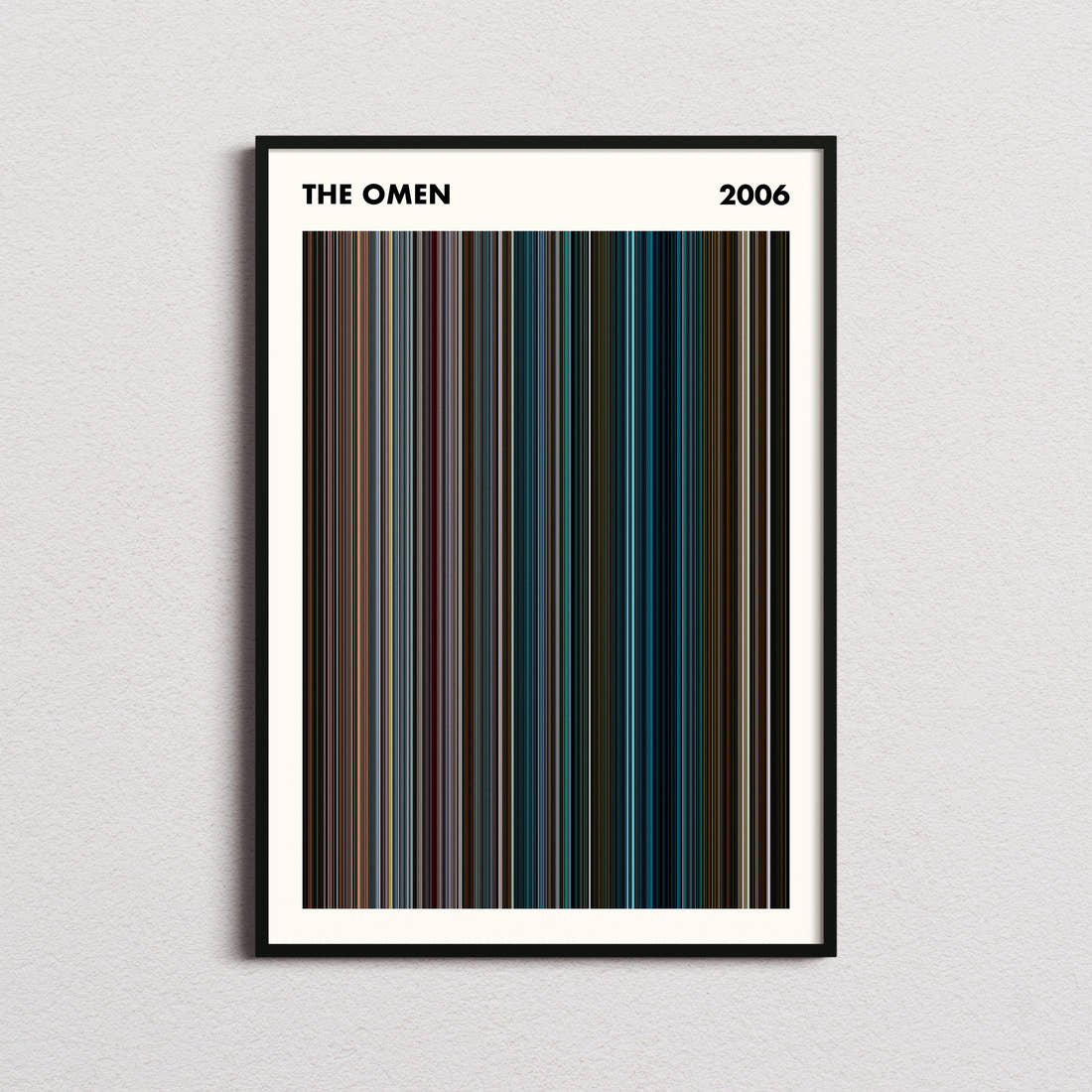 The Omen Movie Barcode Poster - Simplified