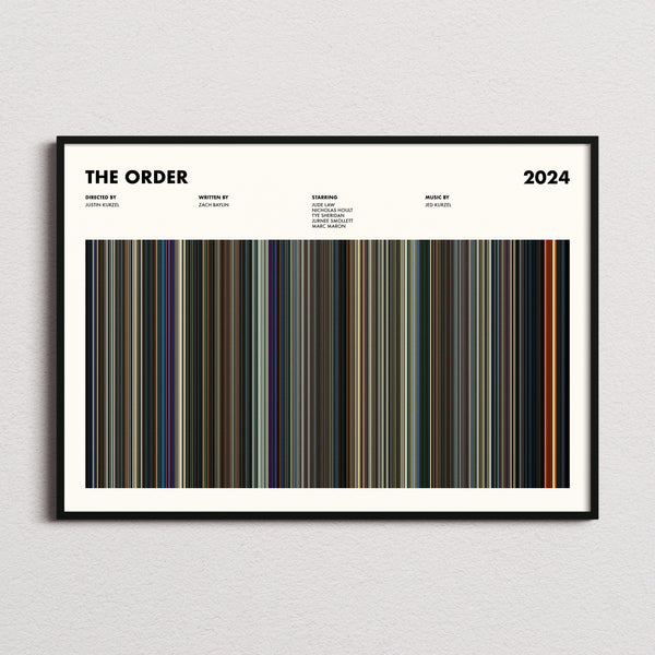 The Order Movie Barcode Poster
