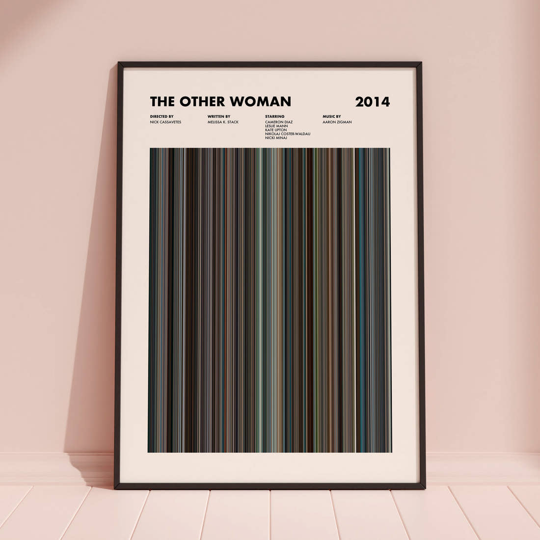 The Other Woman Movie Barcode Poster