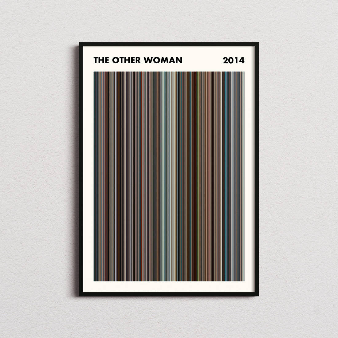 The Other Woman Movie Barcode Poster - Simplified