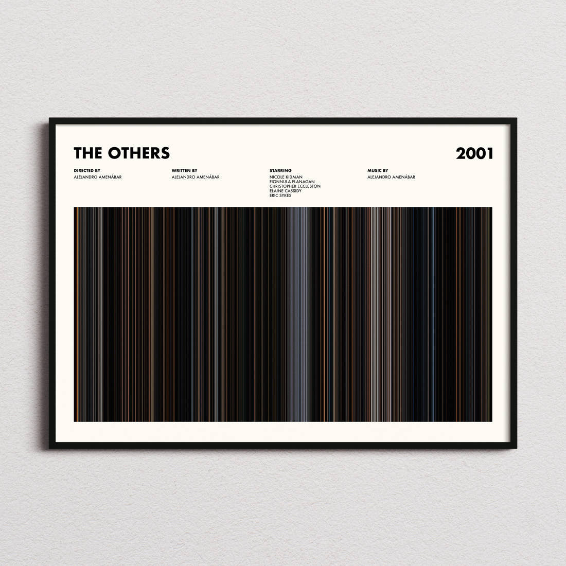 The Others Movie Barcode Poster