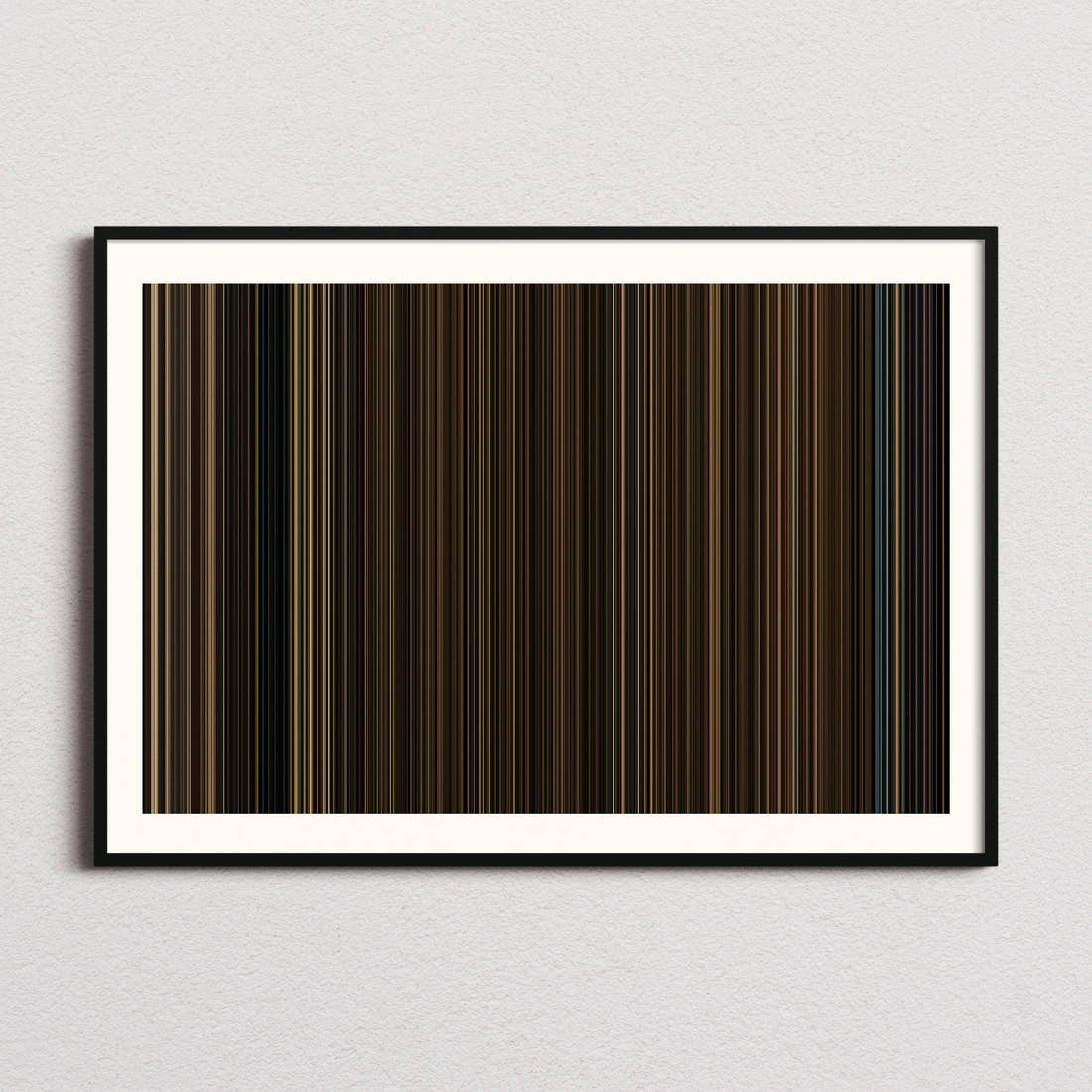 The Outfit Movie Barcode Poster - Barcode Only