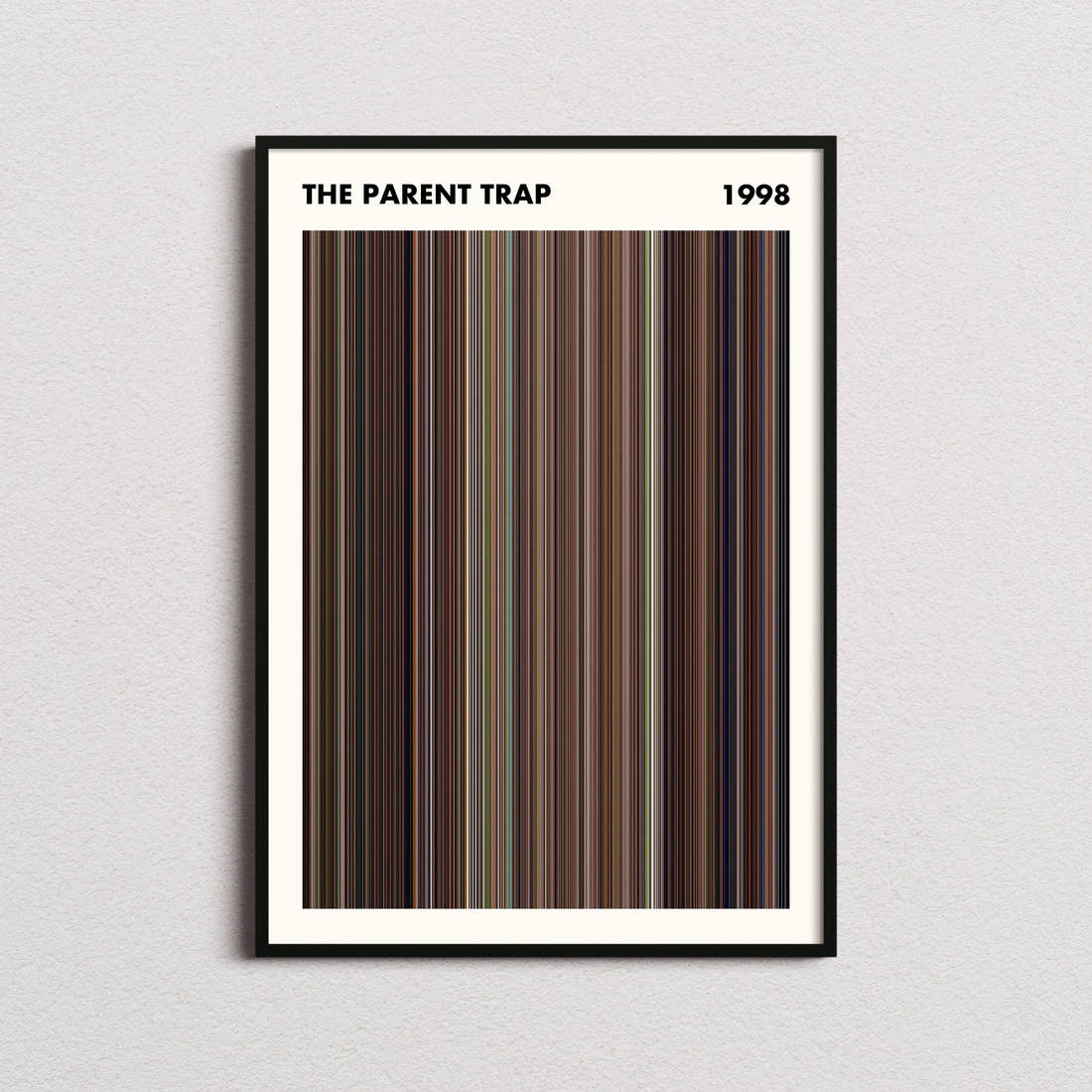 The Parent Trap Movie Barcode Poster - Simplified