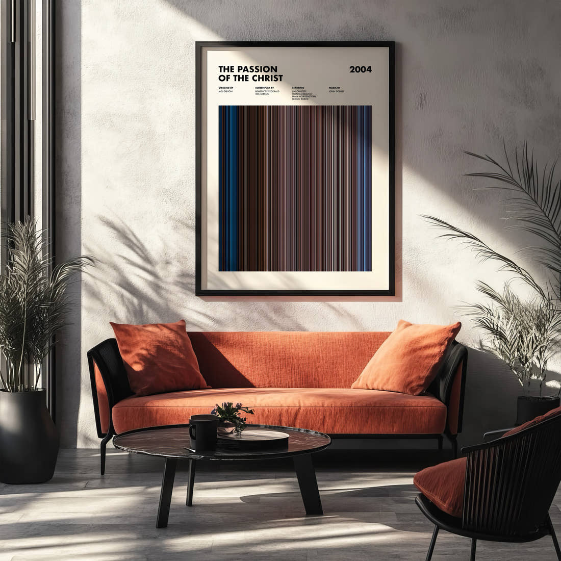 The Passion of the Christ Movie Barcode Poster