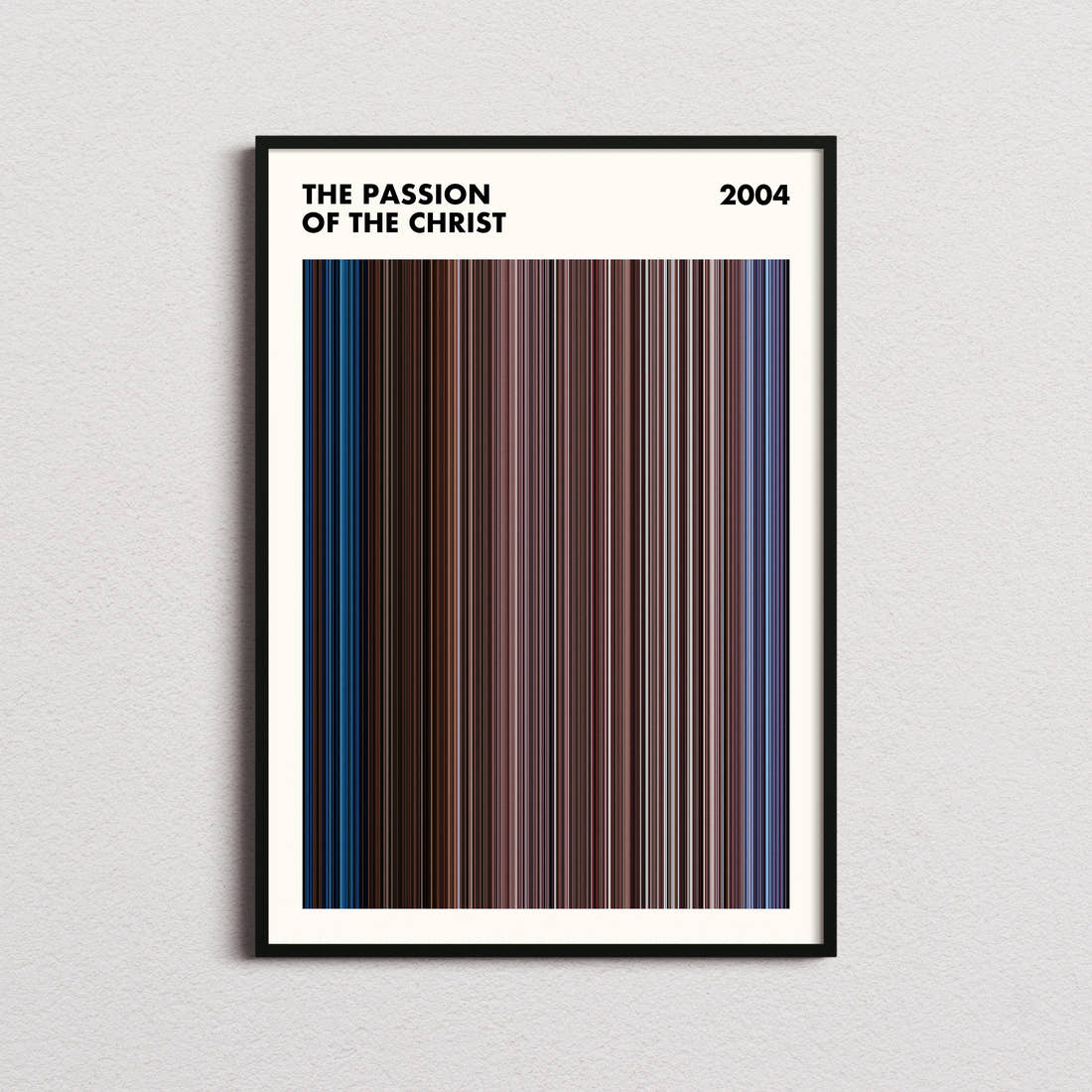 The Passion of the Christ Movie Barcode Poster - Simplified
