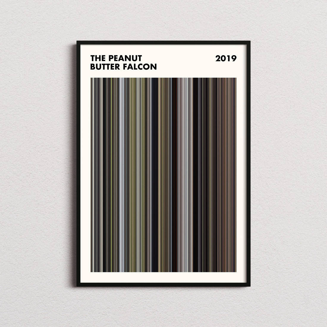 The Peanut Butter Falcon Movie Barcode Poster - Simplified