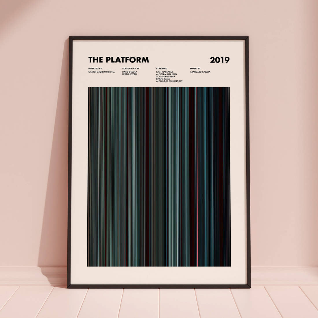 The Platform Movie Barcode Poster