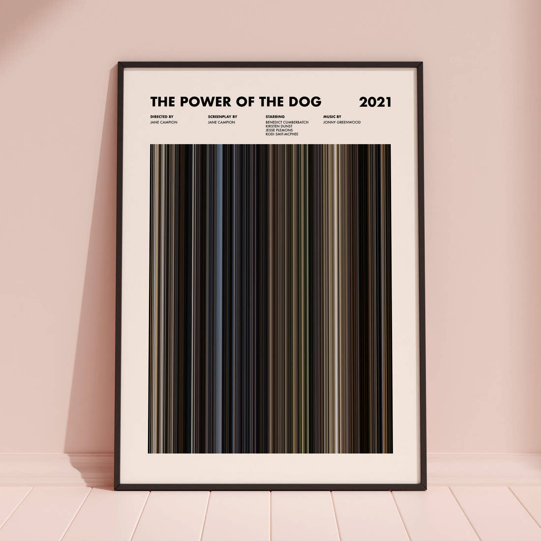 The Power of the Dog Movie Barcode Poster
